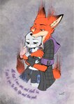 Rating: s
ID: 5582634
Date: 2025-05-18 23:07:02 -0400
Status: active
Score: 33
abstract_background absurd_res after_transformation anthro armwear black_body black_fur bodily_fluids canid canine clothed clothing crying disney dissolving dogear218 duo elbow_gloves english_text fading_away female fox fur gloves green_eyes grey_body grey_fur handwear hi_res hoodie hug huge_filesize jacket judy_hopps kingdom_hearts lagomorph leporid male mammal midriff navel nick_wilde orange_body orange_fur purple_eyes rabbit romantic romantic_couple sacrifice sad signature size_difference square_enix story story_in_description tan_body tan_fur tears text topwear varxtiscreations white_body white_fur zootopia post #5582634