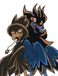 Rating: s
ID: 5665837
Date: 2025-06-24 22:59:34 -0400
Status: pending
Score: 3
absurd_res ambiguous_gender avian avian_feet back_to_back beak bird black_body black_feathers blue_body blue_feathers corvid corvisquire corvus_(genus) crow duo feathered_wings feathers feral generation_2_pokemon generation_8_pokemon hi_res jewelry looking_at_another murkrow necklace necklace_only nintendo nude open_mouth oscine passerine pokemon pokemon_(species) pseudo_clothing red_eyes scales shoulder_bump simple_background white_background wings zecret_colors post #5665837
