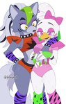 Rating: s
ID: 5568573
Date: 2025-05-13 03:18:51 -0400
Status: pending
Score: 24
animatronic anthro avian beak bird blush blush_lines bottomwear bracelet canid canine canis chicken clothing collar colored_nails duo ear_piercing eyelashes eyeshadow facial_markings feathers female fingerless_gloves five_nights_at_freddy's five_nights_at_freddy's:_security_breach front_view fur galliform gallus_(genus) glamrock_chica gloves green_clothing green_gloves green_handwear green_highlights green_nails grey_body grey_fur grey_hair hair hand_on_hip hand_on_shoulder handwear head_feathers head_markings hi_res highlights_(coloring) jewelry kiirono leotard lipstick machine makeup mammal markings nails phasianid piercing pink_bow pink_clothing pink_eyes pink_eyeshadow pink_leotard pink_lipstick purple_eyeshadow red_bottomwear red_clothing red_topwear robot roxanne_wolf scottgames shoulder_pads simple_background steel_wool_studios studded_bracelet studded_collar studded_jewelry studs thick_thighs topwear white_background white_body white_feathers wide_hips wolf yellow_eyes post #5568573