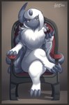 Rating: s
ID: 1289575
Date: 2017-07-29 10:07:25 -0400
Status: active
Score: 140
2017 3_fingers 3_toes absol absurd_res alcohol ambiguous_gender anthro anthrofied beverage border chair chest_tuft claw_fingers claw_toes claws container crossed_legs cup digital_media_(artwork) drinking_glass feet felid fingers fluffy front_view full-length_portrait fur furniture generation_3_pokemon glass glass_container glass_cup grey_body grey_hair grey_skin hair handpaw hi_res holding_container holding_cup holding_object horn long_hair looking_at_viewer lute_(zinfyu) mammal neck_tuft nintendo nude paws pokemon pokemon_(species) portrait red_eyes semi-anthro shaded simple_background sitting smile smug solo toes tuft white_body white_fur wine wine_glass zinfyu post #1289575