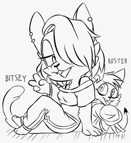 Rating: s
ID: 2041334
Date: 2019-11-02 05:09:52 -0400
Status: active
Score: 2
anthro back_to_back barefoot bat bitsey_(sinamuna) buster_(sinamuna) calico_cat clothing crop_top domestic_cat duo eye_contact fangs feet felid feline felis female gesture hair hair_over_eye hand_gesture line_art looking_at_another male mammal monochrome mottled one_eye_obstructed piebald piercing scarf shirt short_hair sinamuna sitting spade_tail sweater tail teeth topwear v_sign post #2041334