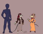 Rating: s
ID: 4193753
Date: 2023-07-26 01:25:34 -0400
Status: active
Score: 37
absurd_res anthro barefoot bedouin brown_body brown_fur brown_sclera claws clothing digitigrade feet female fur group hayim_(species) head_scarf herpestid hi_res humanoid jacket jewelry male mammal meerkat model_sheet multicolored_body multicolored_fur necklace parasite_world pouch_(clothing) robe scarf standing topwear trio two_tone_body two_tone_fur wayesh white_body white_fur post #4193753