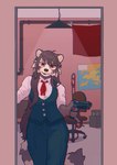 Rating: s
ID: 3900561
Date: 2023-02-28 13:10:17 -0500
Status: active
Score: 50
absurd_res anthro bottomwear brown_body brown_fur brown_hair chair china claws clothed clothing collared_shirt detailed_background doorway dress_shirt female flag fur furniture gun hair hi_res holding_gun holding_object holding_ranged_weapon holding_weapon hong_kong inside licking licking_lips looking_at_viewer mammal map markings office_chair pants procyonid raccoon ranged_weapon red_claws red_eyes ring_(marking) ringed_tail shirt smug solo standing striped_markings striped_tail stripes tail tail_markings toffee_32 tongue tongue_out topwear weapon post #3900561