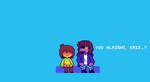 Rating: s
ID: 5641739
Date: 2025-06-14 13:29:19 -0400
Status: active
Score: 59
ambiguous_gender animated anthro asepriterico blue_background brown_hair clothed clothing covered_eyes covering covering_face deltarune dialogue digital_media_(artwork) duo english_text eyewear female glasses hair heart_symbol human kris_(deltarune) long_playtime mammal monster pixel_(artwork) pixel_animation puppet puppet_strings purple_body purple_scales reptile sad scales scalie simple_background sitting soul sound spamton_g._spamton string susie_(deltarune) text torn_clothing undertale_(series) post #5641739