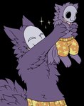 Rating: s
ID: 5387013
Date: 2025-02-20 21:54:52 -0500
Status: active
Score: 24
2025 absurd_res alpha_channel anthro bottomwear canid canine canis clothing derp_eyes duo fur hi_res holding_another kedamono_(popee_the_performer) male mammal mask orange_bottomwear orange_clothing orange_shorts parent_(lore) parent_and_child_(lore) pegacousin popee_the_performer proud purple_body purple_fur sharp_teeth shorts simple_background smile sparkles star_on_clothing tail tail_motion tailwag teeth tongue tongue_out transparent_background wearing_mask wolf post #5387013