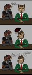 Rating: s
ID: 3492031
Date: 2022-08-07 01:57:24 -0400
Status: active
Score: 30
absurd_res alien angry anthro arm_support aviarian_wolf bedroom_eyes black_bars black_markings brandon_(zer0rebel4) brimstone_(zer0rebel4) brown_body brown_fur brown_hair canid canid_demon canine clothing comic confusion demon dialogue digital_drawing_(artwork) digital_media_(artwork) duo english_text facial_hair female flirting fur goatee grey_body grey_fur grey_markings grin hair hellhound herm_(lore) hi_res highlights_(coloring) humor hyena leaning_on_elbow letterbox male male/female maleherm_(lore) mammal markings marsupial mature_male mythological_canine mythological_creature mythology narrowed_eyes necktie question_mark red_eyes red_sclera seductive shirt slicked_back_hair smile spots spotted_hyena suit t-shirt text text_on_clothing threatening topwear trans_(lore) trans_woman_(lore) white_body white_fur white_markings yellow_eyes zer0rebel4 post #3492031