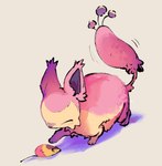 Rating: s
ID: 5599162
Date: 2025-05-26 05:59:28 -0400
Status: active
Score: 16
2025 ambiguous_gender eyes_closed felid feline feral fur generation_3_pokemon hi_res mammal nintendo otiksimr paws pink_body pink_fur playing pokemon pokemon_(species) simple_background skitty solo tail toy post #5599162
