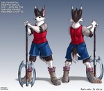 Rating: s
ID: 5033270
Date: 2024-09-06 13:00:38 -0400
Status: active
Score: 1
4_fingers absurd_res angrycontra anthro axe back_muscles black_body black_fur black_hair black_nose black_sclera boots bottomwear canid canine canis cheek_tuft claws clothed clothing deltington deta's_sagas detan detan_reaper dingo dipstick_ears dipstick_tail ear_markings ear_tuft facial_tuft fingers footwear fully_clothed fur hair head_tuft hi_res information looking_at_viewer male mammal mane markings model_sheet multicolored_body multicolored_ears multicolored_fur muscular muscular_anthro muscular_calves muscular_male orange_eyes pupils shirt shoes short_tail shorts signature slit_pupils smile snout solo tail tail_markings topwear tuft two_tone_body two_tone_fur undershirt vest weapon white_body white_fur white_mane wielding_weapon post #5033270