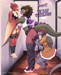 Rating: s
ID: 4992314
Date: 2024-08-17 16:09:37 -0400
Status: active
Score: 95
2024 5_fingers absurd_res anguirus anthro artist_name back_spikes big_breasts big_tail blush bottomwear breasts brown_eyes brown_hair butt claws clothing crop_top crossgender detailed_background dialogue digital_drawing_(artwork) digital_media_(artwork) english_text eyelashes facial_horn female female/female finger_claws fingers footwear godzilla godzilla_(series) green_body green_hair green_scales grey_body grey_scales group hair hallway head_spikes hi_res holding_butt horn inside jacket kaiju long_tail looking_at_viewer meme midriff netardado nose_horn prehistoric_species pterosaur red_body red_hair red_scales reptile rodan_(toho) scales scalie shell shirt shoes short_hair size_difference skirt smile sneakers snout spiked_shell spiked_tail spikes spikes_(anatomy) tail tall_woman_lifting_short_woman text toho topwear trio watermark winged_arms wings yellow_eyes yellow_sclera post #4992314