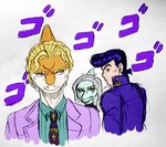 Rating: s
ID: 4917112
Date: 2024-07-13 15:41:09 -0400
Status: active
Score: 13
2024 alternate_species anthro blonde_hair blue_eyes blue_hair bone_frill clothing crossover dinosaur eyelashes eyeliner fang_(gvh) female frill_(anatomy) goodbye_volcano_high graphite_(artwork) grey_body grey_hair grey_scales group hadrosaurid hair hi_res human jacket jauntyweb jojo's_bizarre_adventure josuke_higashikata light-skinned_male light_body light_skin long_hair makeup male mammal meme menacing_(meme) multicolored_body multicolored_scales necktie orange_body orange_scales ornithischian ornithopod parasaurolophus prehistoric_species pterodactylus pterosaur reptile scales scalie short_hair topwear traditional_media_(artwork) trio two_tone_body two_tone_scales white_body white_scales yoshikage_kira post #4917112