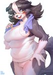 Rating: s
ID: 2994382
Date: 2021-10-26 20:40:34 -0400
Status: active
Score: 159
2021 4_fingers absurd_res amber_eyes anthro aruurara australian_shepherd back_rolls belly belly_rolls big_breasts blush border_collie bottomless breasts canid canine canis chloe_(aruurara) claws clothed clothing collie cute_fangs digital_media_(artwork) domestic_dog fangs female female_anthro finger_claws fingers fur grey_body grey_fur grey_hair hair hand_on_hip herding_dog hi_res kemono looking_at_viewer love_handles mammal multicolored_body multicolored_fur multicolored_hair navel open_mouth open_smile overweight overweight_anthro overweight_female pastoral_dog sheepdog shirt signature smile smiling_at_viewer solo tail tank_top teeth tight_clothing tongue topwear towel two_tone_body two_tone_fur white_body white_fur white_hair post #2994382