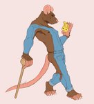 Rating: s
ID: 2637829
Date: 2021-03-03 04:16:14 -0500
Status: active
Score: 41
2021 anthro bottomwear brown_body brown_fur cheese clothed clothing dairy_products denim denim_bottomwear denim_clothing digital_media_(artwork) food fur jeans koorivlf looking_at_viewer male mammal murid murine nipples pants rat rodent series_(disambiguation) signature simple_background skinny_male smile solo standing tail thin_tail walking_stick post #2637829