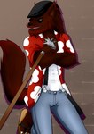 Rating: s
ID: 5536802
Date: 2025-04-28 19:35:44 -0400
Status: active
Score: 0
3_toes 5_fingers absurd_res aloha_shirt anthro beard black_clothing black_eyewear black_glasses black_hat black_headwear black_nose blue_bottomwear blue_clothing blue_jeans blue_pants bottomwear brick_wall brown_body brown_eyes brown_fur cel_shading clothing crossed_arms denim denim_bottomwear denim_clothing digital_drawing_(artwork) digital_media_(artwork) eyewear facial_hair feet fingers footwear fur glasses hair hat headgear headwear hi_res holding_cane holding_object jeans looking_at_viewer male mustache one_eye_obstructed open_mouth open_smile pants pattern_clothing pattern_shirt pattern_topwear plantigrade pointy_ears portrait prick_ears raised_tail red_beard red_facial_hair red_hair red_mustache sandals shaded shirt shoes smile snout solo suspenders tail three-quarter_portrait toes topwear unknown_artist wall_(structure) post #5536802