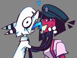 Rating: s
ID: 5512694
Date: 2025-04-18 15:16:38 -0400
Status: active
Score: 41
ambiguous_gender anthro bat_(btascandalist) blue_tongue blush blush_lines bob_cut bodily_fluids btascandalist clothing digital_creature duo ena:_dream_bbq ena_(dream_bbq) ena_(series) ena_(species) face_lick female female/ambiguous fur gloves grey_background hair handwear heart_symbol holding_face horn humanoid imp latex latex_clothing latex_gloves latex_handwear licking nonbinary_(lore) red_body short_hair simple_background sweat sweatdrop teeth tongue tongue_out white_body white_fur white_hair post #5512694