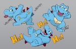 Rating: s
ID: 2861817
Date: 2021-08-03 16:48:23 -0400
Status: active
Score: 33
anthro blue_body butt_slap crocodilian generation_2_pokemon grey_background hi_res hikazedragon laugh male nintendo pokemon pokemon_(species) reptile scalie simple_background slap slapping_own_butt slapping_self tongue tongue_out totodile post #2861817