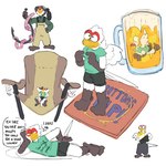Rating: s
ID: 5543253
Date: 2025-05-02 02:20:21 -0400
Status: active
Score: 13
1:1 accipitriform alcohol anthro avian beer beverage biped bird chair coaster english_text feathers fish_hook furniture hi_res hook male martin_(martindosent) martindosent micro secretary_bird simple_background solo text white_background wings worm post #5543253