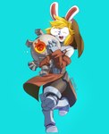 Rating: s
ID: 3296504
Date: 2022-04-24 01:55:51 -0400
Status: active
Score: 26
^_^ absurd_res ambiguous_gender anthro armwear belt belt_buckle bent_leg biped blonde_hair blue_background bodily_fluids brown_clothing brown_dress brown_headwear buckle carrying_another clothed clothing colored cybernetic_arm cybernetic_leg cybernetic_limb cybernetics cyborg detached_sleeves digital_media_(artwork) dress duo eyes_closed eyewear female flying_sweatdrops front_view full-length_portrait fully_clothed fur glasses habit hair happy headgear headwear hi_res hug hugging_another hugging_from_behind lagomorph larger_anthro larger_female leporid machine mammal mech_bun_(niking) monotone_body monotone_fur monotone_hair nun on_one_leg open_mouth open_smile pink_inner_ear pink_nose portrait rabbit raneblu robot shaded short_hair simple_background size_difference smaller_ambiguous smile standing straight_leg sweat sweatdrop three-quarter_view tongue whiskers white_body white_ears white_fur post #3296504