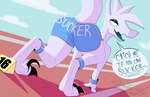 Rating: s
ID: 3227570
Date: 2022-03-16 23:02:23 -0400
Status: active
Score: 72
2021 3_toes all_fours anthro ass_up athletic_wear black_claws blue_clothing bottomwear butt butt_focus claws clothed clothing costume digital_drawing_(artwork) digital_media_(artwork) dinosaur dolphin_shorts dromaeosaurid english_text feet fingers fur gym_bottomwear gym_shorts h_the_raptor hair hi_res hotpants hybrid looking_at_viewer looking_back male mammal monotone_body monotone_fur monotone_hair open_mouth outside polt.avi prehistoric_species presenting presenting_hindquarters race raised_tail reptile scalie shorts signature sky smile solo speech_bubble sport sportswear spread_legs spreading tail text text_on_bottomwear text_on_clothing text_on_hotpants text_on_shorts theropod toes tongue velociraptor watermark white_body white_fur white_hair post #3227570
