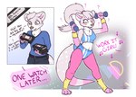 Rating: s
ID: 4780635
Date: 2024-05-13 10:47:30 -0400
Status: active
Score: 134
1980s_theme anthro blush bra breast_growth breasts clothing colored confusion dialogue english_text exercise_clothing expansion female gender_transformation growth hair hair_growth long_hair male mammal memphis_design mtf_transformation mustelid otter ponytail sequence shrubie_fox small_breasts solo sports_bra surprised_expression tail text thick_thighs thigh_expansion transformation underwear video_cassette weights post #4780635