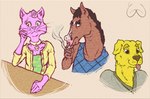 Rating: s
ID: 4745934
Date: 2024-04-27 01:36:17 -0400
Status: active
Score: 19
anthro bird_dog bojack_horseman bojack_horseman_(character) canid canine canis cigarette clothed clothing coat domestic_cat domestic_dog drugs elliotshoe equid equine felid feline felis female fur group horse hunting_dog jewelry labrador male mammal mr._peanutbutter necklace netflix persian_cat pink_body pink_fur princess_carolyn retriever shirt smoking tongue tongue_out topwear trio whiskers yellow_body yellow_fur post #4745934