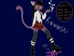 Rating: s
ID: 5620570
Date: 2025-06-04 12:27:23 -0400
Status: active
Score: 2
4:3 ambiguous_gender anthro boots bottomwear clothing collared_shirt cross domestic_cat dress_shirt eliza_(kawinski) felid feline felis female footwear hairless hairless_cat hi_res humanoid kawinski mammal markmoon necktie platform_boots platform_footwear pleated_skirt school_uniform shirt shoes skirt smoking solo speech_bubble sphynx_(cat) step_pose topwear uniform post #5620570