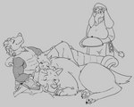 Rating: s
ID: 3752056
Date: 2022-12-15 08:41:27 -0500
Status: active
Score: 8
2022 abby_(canisfidelis) anthro big_breasts big_ears bodily_fluids book breasts canid canine canis canisfidelis claws clothed clothing domestic_dog drooling elephant elephantid eyes_closed female feral floppy_ears fluffy fluffy_ears fluffy_hair furniture gnoll group hair hi_res holding_book holding_object hyena larger_feral larger_male leaning_on_another looking_at_another lying lying_on_sofa male mammal mane monochrome muscular muscular_anthro muscular_male on_back on_sofa pawpads poodle proboscidean proboscis_(anatomy) saliva simple_background size_difference sleeping smaller_anthro smaller_female smile sofa spitz_(forteissimo) standing tail tail_tuft tongue tongue_out trunk_(anatomy) tuft tusks warg post #3752056