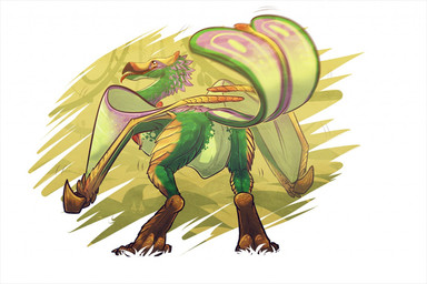 Rating: s
ID: 3712540
Date: 2022-11-25 11:33:44 -0500
Status: active
Score: 13
ambiguous_gender artist_logo biped bird_wyvern capcom claws featureless_crotch feral full-length_portrait fur glistening glistening_eyes green_body green_fur kardinaluz logo membrane_(anatomy) membranous_wings monster_hunter multicolored_body open_mouth orange_body orange_eyes orange_scales portrait purple_body purple_fur qurupeco rear_view red_tongue scales simple_background solo three-quarter_view tongue tongue_out wing_claws wings post #3712540