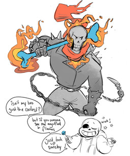 animated_skeleton belt bone candy chain clothing dialogue fire food ghost_rider gloves hoodie jacket leather leather_jacket lollipop myrobotlandlord one_eye_closed papyrus_(undertale) sans_(undertale) scarf skeleton spikes undead undertale video_games whip wink
Rating: Safe
Score: 0
User: Nicklo6649
Date: April 23, 2018 animated_skeleton belt bone candy chain clothing dialogue fire food ghost_rider gloves hoodie jacket leather leather_jacket lollipop myrobotlandlord one_eye_closed papyrus_(undertale) sans_(undertale) scarf skeleton spikes undead undertale video_games whip wink
Rating: Safe
Score: 0
User: Nicklo6649
Date: April 23, 2018