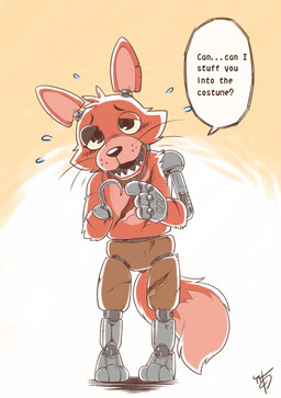 alternate_form animatronic anthro canine dialogue english_text eye_patch eyewear five_nights_at_freddy's fox foxy_(fnaf) hi_res hook machine male mammal robot solo speech_bubble takemoto_arashi text video_games
Rating: Safe
Score: 8
User: Cat-in-Flight
Date: April 19, 2018 alternate_form animatronic anthro canine dialogue english_text eye_patch eyewear five_nights_at_freddy's fox foxy_(fnaf) hi_res hook machine male mammal robot solo speech_bubble takemoto_arashi text video_games
Rating: Safe
Score: 8
User: Cat-in-Flight
Date: April 19, 2018