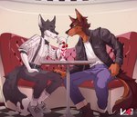 Rating: s
ID: 3523802
Date: 2022-08-23 13:36:09 -0400
Status: active
Score: 36
2021 absurd_res anthro artist_logo artist_name beverage black_bow_tie black_clothing black_jacket black_topwear blue_bottomwear blue_clothing blue_eyes blue_pants bottomwear bow_tie brown_body brown_ears brown_fur brown_tail canid canine canis cheek_tuft clothed clothing date dated denim denim_bottomwear denim_clothing domestic_dog duo facial_tuft footwear fur goo_creature grey_body grey_bottomwear grey_clothing grey_ears grey_footwear grey_pants grey_shoes grey_tail hand_on_knee hand_on_leg hi_res inner_ear_fluff jacket jeans knee_grab leather leather_clothing leather_jacket leather_topwear leg_grab logo male mammal milkshake narrowed_eyes orange_body orange_fur orange_inner_ear orange_inner_ear_fluff orange_tail pants shoes tail text topwear tuft vesper_art white_body white_inner_ear white_tail post #3523802