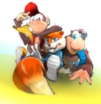 Rating: s
ID: 5619833
Date: 2025-06-04 01:41:12 -0400
Status: pending
Score: 13
2025 acrossthestreetfromyou anthro arm_on_head backpack banana banjo-kazooie banjo_(banjo-kazooie) baseball_cap bear big_tail black_nose blue_eyes brown_body brown_fur buckteeth clothed clothing conker conker's_bad_fur_day diddy_kong digital_media_(artwork) donkey_kong_(series) eating food footwear fruit fur gesture grass group hand_gesture haplorhine hat headgear headwear hi_res jacket jewelry looking_at_viewer lying male mammal monkey necklace nintendo nipples on_front orange_body orange_fur plant primate rareware rodent sciurid shirt shirtless shirtless_male shoes simple_background sitting sitting_on_ground smile tail teeth topwear tree_squirrel trio v_sign post #5619833