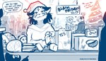 Rating: s
ID: 3748869
Date: 2022-12-13 14:47:44 -0500
Status: active
Score: 101
2022 7:4 adira_riftwall adobe_photoshop_(artwork) ambiguous_species annoyed anthro black_friday box canid canine cashier christmas christmas_clothing christmas_headwear christmas_tree claws clothed clothing conditional_dnp container crowd dialogue digital_media_(artwork) english_text felid female food fox fur gesture group half-closed_eyes ham hand_gesture hat headgear headwear heart_symbol hi_res holding_box holding_container holding_object holidays hybrid inside kathrin_vaughan keidran laura_(twokinds) mammal markings meat monochrome narrowed_eyes open_mouth open_smile pantherine plant pointing pork red_fox santa_hat shopping sign silhouette sketch smile snow_leopard solo_focus spirit spots spotted_body spotted_fur store store_clerk text tom_fischbach tree true_fox twokinds will-o'-the-wisp willow_wisp post #3748869