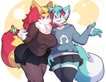 Rating: s
ID: 3152609
Date: 2022-02-01 00:15:10 -0500
Status: active
Score: 106
2022 4_fingers anthro big_breasts blue_body blue_eyes blue_fur bottomwear braixen breasts canid canine clothed clothing collar countershading crescent_moon crossdressing cute_fangs duo eyebrows fan_character fangs female femboy fingers fox fur fur_markings furgonomics generation_6_pokemon hi_res hoodie inner_ear_fluff legwear lolzneo long_sleeve_shirt male mammal markings moon musical_note musical_symbol nintendo open_mouth pokemon pokemon_(species) portrait red_eyes red_nose ribbons roflfox seraphine_(roflfox) side_by_side skirt standing stick symbol tail tail_through_skirt tail_under_skirt teeth thigh_highs three-quarter_portrait topwear tuft white_body white_fur wide_hips yellow_body yellow_fur post #3152609