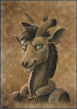 Rating: s
ID: 3739119
Date: 2022-12-08 08:26:59 -0500
Status: active
Score: 8
2022 anthro bovid brown_background bust_portrait conditional_dnp desert_ramiotran digital_media_(artwork) digital_painting_(artwork) ear_piercing eyelashes green_eyes hair hi_res horn legacy_(ratte) long_neck male mammal monochrome notched_ear painting_(artwork) partially_colored piercing portrait ramiotran ratte sepia short_hair signature simple_background smile solo tamani_(ratte) textured_background post #3739119