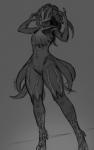 Rating: s
ID: 1909083
Date: 2019-06-20 22:06:59 -0400
Status: active
Score: 34
4_fingers biped diffusion_sliver digital_media_(artwork) featureless_face female fingers flat_chested full-length_portrait grey_background hair hasbro hi_res humanoid long_hair magic:_the_gathering monochrome monster napalm_express navel portrait signature simple_background sliver_(magic:_the_gathering) solo post #1909083