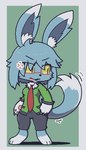 Rating: s
ID: 5665330
Date: 2025-06-24 17:44:40 -0400
Status: active
Score: 2
2024 anthro aster_(oagoner) biped black_nose blue_body blue_ears blue_fur blue_hair blue_inner_ear breasts clothed clothed_anthro clothed_female clothing colored countershade_fur countershade_tail countershading cross-popping_vein digitigrade dipstick_ears ear_markings eyewear female front_view fully_clothed fully_clothed_anthro fully_clothed_female fur glasses gloves_(marking) hair handpaw inner_ear_fluff lagomorph leg_markings leporid looking_at_own_tail looking_back_at_self mammal markings motion_lines multicolored_ears necktie oagoner open_mouth pawpads paws pink_pawpads pupils rabbit simple_background slit_pupils socks_(marking) solo standing tail tail_motion tuft white_body white_countershading white_ear_tips white_inner_ear_fluff white_markings white_tuft yellow_sclera post #5665330