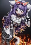 Rating: s
ID: 4420339
Date: 2023-11-17 14:34:57 -0500
Status: active
Score: 81
2023 5_fingers absurd_res accessory alternative_fashion anthro armwear belt belt_buckle biped black_clothing black_handwear black_nose black_panties black_topwear black_underwear blush blush_lines bodily_fluids bone bottomwear bracelet breasts buckle chain chain_necklace choker clothed clothed_anthro clothing collar countershade_face countershade_fur countershading curly_hair detailed detailed_fur domestic_cat dragon_tattoo eyebrows eyelashes eyewear eyewear_on_head facial_tattoo felid feline felis female fingerless_gloves fingers fire fishnet_armwear fishnet_clothing fluffy fluffy_ears fluffy_tail front_view fur gesture glasses gloves grey_background grey_bottomwear grey_clothing grey_pants hair handwear heart_choker heart_eyes heart_symbol hi_res inner_ear_fluff jewelry legwear long_hair looking_at_viewer mammal multicolored_body multicolored_clothing multicolored_topwear navel necklace off_shoulder open_bottomwear open_clothing orange_eyewear orange_glasses painted_clothing panties pants pattern_clothing pinup pose purple_hair raised_hand ring ring_(jewelry) saliva saliva_on_tongue sexist_slur shirt signature simple_background skull skull_and_crossbones slur smile smiling_at_viewer solo spiked_collar spikes standing star sweat sweatdrop symbol tail tank_top tattoo teasing teeth text text_on_body thong thong_straps tongue tongue_out topwear torn_bottomwear torn_clothing torn_pants tuft tweenstrip unbuttoned_pants underwear white_body white_ears white_fur white_inner_ear_fluff white_tail yellow_eyes post #4420339