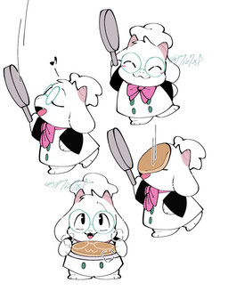 Rating: s
ID: 5663636
Date: 2025-06-23 22:13:21 -0400
Status: active
Score: 42
2025 :3 ^_^ ambiguous_anthro ambiguous_gender anthro barefoot biped bovid bow_(feature) bow_tie caprine chef_hat chef_uniform chibi clothed clothing colored cookware cute_fangs darkner deltarune digital_media_(artwork) eyes_closed eyewear fangs feet flat_colors floppy_ears food frying_pan full-length_portrait fully_clothed fur glasses goat hat headgear headwear hi_res holding_object horn kemono kitchen_utensils looking_at_viewer lop_ears mammal monotone_body monotone_fur multiple_images neck_bow open_mouth open_smile pancake pink_bow pink_horn portrait ralsei signature simple_background smile solo standing suda teeth tools undertale_(series) white_background white_body white_clothing white_ears white_fur white_hat white_headwear post #5663636