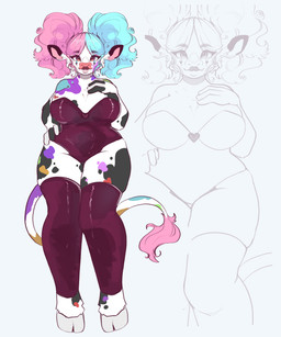 Rating: s
ID: 5502679
Date: 2025-04-14 00:13:04 -0400
Status: active
Score: 13
5:6 absurd_res anthro big_breasts blue_hair bovid bovine breasts cattle clothing female fur hair hand_on_breast hand_on_hip heart_symbol hi_res hooves latex latex_clothing latex_legwear legwear looking_at_viewer lotty_(charliecorvinus) mammal multicolored_body multicolored_fur multicolored_hair multicolored_spots nerukonyan pink_eyes pink_hair slightly_chubby slightly_chubby_female solo thick_thighs two_tone_hair white_body white_fur post #5502679