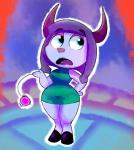 Rating: s
ID: 1225549
Date: 2017-05-24 13:31:20 -0400
Status: active
Score: 12
3_fingers activision anthro bangs bare_shoulders between_fingers biped blue_eyes bovid breasts caprine clothing curvy_figure digital_media_(artwork) dress eye_roll eyebrows eyeshadow faun_(spyro) female fingers frown full-length_portrait fur goat green_clothing green_dress hair hand_on_hip hooves horn lipstick makeup mammal missdetrop motion_lines open_mouth outline portrait purple_body purple_fur purple_hair purple_horn purple_lipstick raised_eyebrows satyr short_dress short_hair sleeveless_clothing solo spinner_(spyro) spyro_the_dragon standing tongue toy voluptuous yo-yo post #1225549