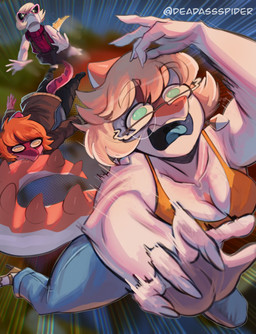 Rating: s
ID: 5695211
Date: 2025-07-08 17:43:06 -0400
Status: active
Score: 16
2025 5_fingers abstract_background absurd_res anthro artist_name bite black_bottomwear black_clothing black_pants blonde_hair bone_frill bottomwear breasts brown_clothing brown_jacket brown_topwear cavemanon_studios child claws cleavage clothed clothing daughter_(lore) deadassspider denim denim_bottomwear denim_clothing digital_drawing_(artwork) digital_media_(artwork) dinosaur dress ear_piercing ear_ring eyewear female finger_claws fingers footwear frill_(anatomy) glasses goodbye_volcano_high group hadrosaurid hair hi_res high_heels jacket jeans long_tail male melissa_(snoot_game) mother_(lore) mother_and_child_(lore) mother_and_daughter_(lore) mother_and_son_(lore) multicolored_body multicolored_scales naomi_(gvh) orange_body orange_clothing orange_hair orange_scales orange_shirt orange_tank_top orange_topwear ornithischian ornithopod pants parasaurolophus parent_(lore) parent_and_child_(lore) parent_and_daughter_(lore) parent_and_son_(lore) piercing pink_body pink_scales prehistoric_species red_body red_scales reptile ring_piercing scales scalie sharp_teeth shirt shoes short_hair snoot_game son_(lore) spiked_tail spikes spikes_(anatomy) tail tail_bite tail_in_mouth tank_top teal_eyes teeth text thick_thighs tommy_(snoot_game) topwear trio two_tone_body two_tone_scales watermark white_body white_scales yellow_eyes young post #5695211