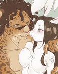 Rating: s
ID: 5668931
Date: 2025-06-26 12:15:36 -0400
Status: pending
Score: 2
anthro breast_squish breasts brown_hair buckteeth canid canine digital_media_(artwork) dreadlocks duo eyewear felid female fur glasses green_eyes hair hi_res lagomorph leopard leporid long_hair male male/female mammal markings medium_breasts pantherine rabbit romantic romantic_couple smile spots spotted_markings squish teeth unknown_artist wearing_glasses post #5668931