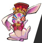 Rating: s
ID: 5658649
Date: 2025-06-21 17:08:03 -0400
Status: active
Score: 6
ambiguous_gender asian_clothing bottomless clothed clothing east_asian_clothing feral fur headgear headwear hi_res lagomorph leporid long_ears looking_at_viewer mammal markings one_eye_closed pose rabbit red_eyes simple_background sinlizards solo spike_chunsoft virtue's_last_reward white_background white_body white_fur wink winking_at_viewer zero_escape zero_iii post #5658649