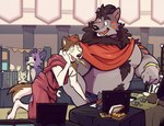 Rating: s
ID: 4331930
Date: 2023-10-04 12:09:40 -0400
Status: active
Score: 127
adastra adastra_(series) amicus_(adastra) anthro booth canid canine canis chicken_meat chicken_nugget convention cosplay domestic_dog drizzlebone_(character) duo echo_project food haps hi_res husky jeremy_(wolfdog)_(jeremy_hybrid) jewelry male male/male mammal marco_(adastra) meat nordic_sled_dog spitz wolf post #4331930