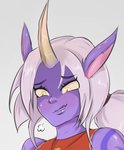 Rating: s
ID: 2353315
Date: 2020-08-01 16:56:28 -0400
Status: active
Score: 33
clothed clothing gynomorph_(lore) horn horned_humanoid humanoid humanoid_pointy_ears jouljehart league_of_legends not_furry pointy_ears purple_body riot_games simple_background solo soraka tencent yellow_eyes post #2353315