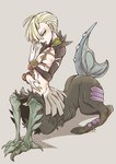 Rating: s
ID: 2842126
Date: 2021-07-22 17:19:44 -0400
Status: active
Score: 28
2016 4_legs alternate_species black_body bound chain chained chestplates chimera claws clothed clothing ear_piercing fin fur fusion generation_7_pokemon gesture gladion_(pokemon) green_accessory green_body green_eyes hand_gesture hi_res human implied_transformation joe_(pixiv) legendary_pokemon male mammal neck_ring neckwear nintendo nipples open_mouth paws piercing pokemon pokemon_(species) pokemon_taur pokemon_trainer shadow silvally simple_background solo spikes taur topless torn_clothing where_is_your_god_now post #2842126
