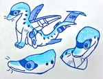 Rating: s
ID: 5358061
Date: 2025-02-07 18:59:40 -0500
Status: active
Score: 22
aircraft airplane airplane_dragon ambiguous_gender animate_inanimate back_wings belly belly_nipples blue_body blue_eyes blue_nipples blue_sclera feral hi_res jet_engine living_aircraft living_airplane living_machine living_vehicle machine marker_(artwork) markings nipples pawpads paws simple_background sitting solo spots spotted_markings stxckyfxsh tail traditional_media_(artwork) vehicle whiskers white_background white_belly wings post #5358061