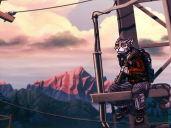 2017 5_fingers anthro backpack biped boots cat clothed clothing cloud coat detailed_background digital_media_(artwork) feline fighterjet footwear fur green_eyes male mammal mountain open_mouth outside post-apocalyptic power_lines sitting sky solo sunset tower tree wire
Rating: Safe
Score: 6
User: Ammunition
Date: July 26, 2017 2017 5_fingers anthro backpack biped boots cat clothed clothing cloud coat detailed_background digital_media_(artwork) feline fighterjet footwear fur green_eyes male mammal mountain open_mouth outside post-apocalyptic power_lines sitting sky solo sunset tower tree wire
Rating: Safe
Score: 6
User: Ammunition
Date: July 26, 2017
