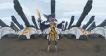 Rating: s
ID: 2528288
Date: 2020-12-14 03:46:09 -0500
Status: active
Score: 72
3_fingers 4_ears 4_toes alien ambiguous_gender ankle_wraps anthro armor army artillery avali avalon_(avali_homeworld) avian black_body black_feathers black_sclera cannon clothed clothing cloud cypher_(pollard) day feather_hair feathers feet fingers grey_body happy hi_res holding_object holding_weapon madkuzya markings melee_weapon multi_ear open_mouth orange_scarf outside pink_eyes pseudo_hair purple_body purple_feathers purple_markings purple_tongue ranged_weapon scarf sharp_teeth solo standing tail tail_feathers teeth thin_tail toes tongue weapon yellow_scarf post #2528288