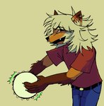 Rating: s
ID: 5327954
Date: 2025-01-24 15:06:15 -0500
Status: active
Score: 5
ambiguous_gender anthro blue_bottomwear blue_clothing blue_jeans blue_pants bottomwear brown_body brown_fur canid canine clothed clothing denim denim_bottomwear denim_clothing ear_piercing ear_tuft facial_piercing fox fully_clothed fur hair hi_res jeans keit_(squeakykeit) long_hair looking_at_viewer mammal musical_instrument nose_piercing open_mouth orange_body orange_fur pants paws percussion_instrument piercing playing_music pollyannaxxo red_clothing red_fox red_shirt red_topwear septum_piercing shirt simple_background smile solo tambourine tan_background tan_body tan_fur tan_hair topwear trans_(lore) trans_woman_(lore) true_fox tuft post #5327954